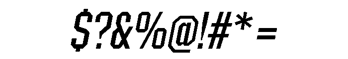 Materiel RegularItalic Font OTHER CHARS