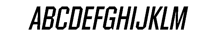 Materiel RegularItalic Font UPPERCASE
