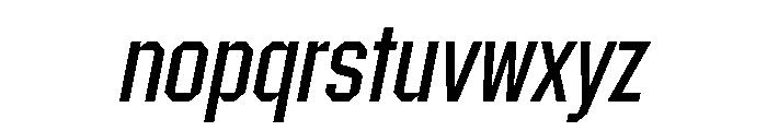 Materiel RegularItalic Font LOWERCASE