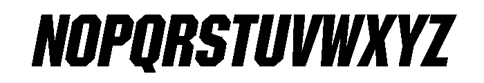 Materiel SemiboldItalic Font UPPERCASE
