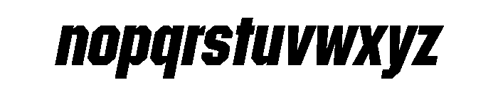 Materiel SemiboldItalic Font LOWERCASE