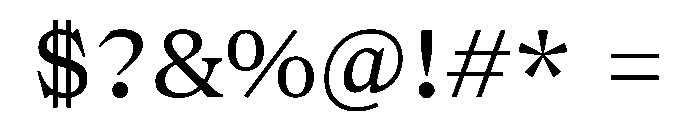Matorral Book Font OTHER CHARS