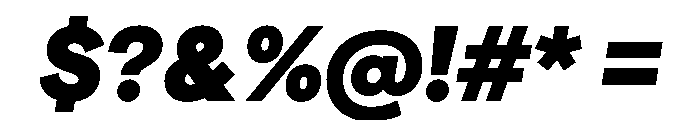 Matter TRIAL BlackItalic Instance Font OTHER CHARS