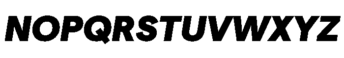 Matter TRIAL BlackItalic Instance Font UPPERCASE
