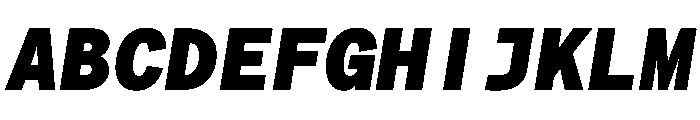 Matter TRIAL MonoBlackItalic Instance Font UPPERCASE