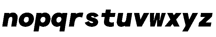 Matter TRIAL MonoBlackItalic Instance Font LOWERCASE