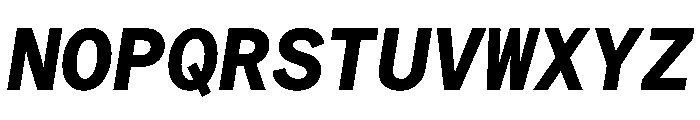 Matter TRIAL MonoBoldItalic Instance Font UPPERCASE