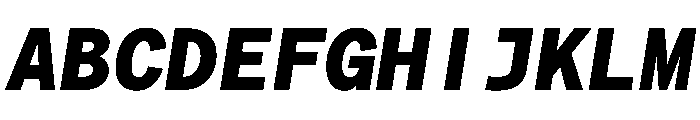 Matter TRIAL MonoHeavyItalic Instance Font UPPERCASE