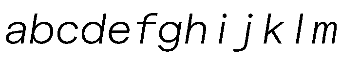 Matter TRIAL MonoLightItalic Instance FONT