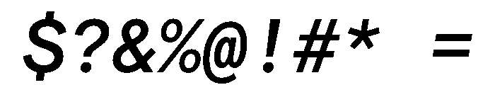 Matter TRIAL MonoMediumItalic Instance Font OTHER CHARS