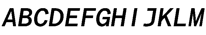 Matter TRIAL MonoMediumItalic Instance Font UPPERCASE