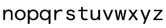 Matter TRIAL MonoRegular Instance Font LOWERCASE