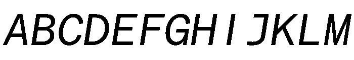 Matter TRIAL MonoRegularItalic Instance Font UPPERCASE
