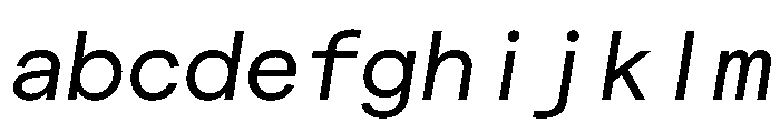 Matter TRIAL MonoRegularItalic Instance FONT