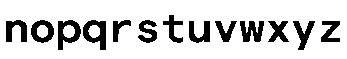 Matter TRIAL MonoSemiBold Instance Font LOWERCASE
