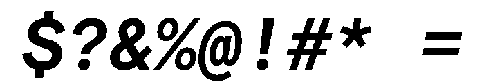 Matter TRIAL MonoSemiBoldItalic Instance Font OTHER CHARS