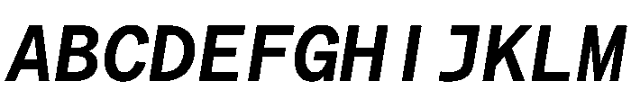 Matter TRIAL MonoSemiBoldItalic Instance Font UPPERCASE