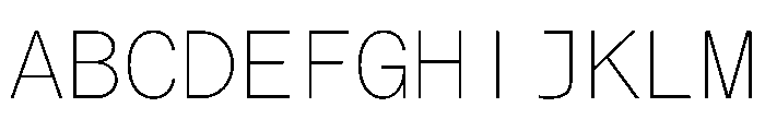 Matter TRIAL MonoThin Instance Font UPPERCASE