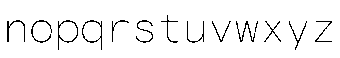 Matter TRIAL MonoThin Instance Font LOWERCASE