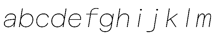 Matter TRIAL MonoThinItalic Instance FONT