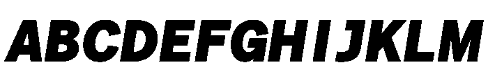 Matter TRIAL SemiMonoBlackItalic Instance Font UPPERCASE