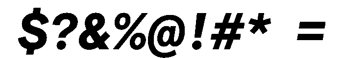 Matter TRIAL SemiMonoBoldItalic Instance Font OTHER CHARS
