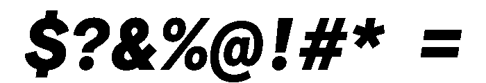 Matter TRIAL SemiMonoHeavyItalic Instance Font OTHER CHARS