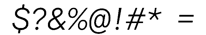 Matter TRIAL SemiMonoLightItalic Instance Font OTHER CHARS