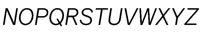 Matter TRIAL SemiMonoLightItalic Instance Font UPPERCASE