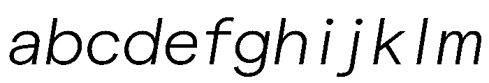 Matter TRIAL SemiMonoLightItalic Instance FONT