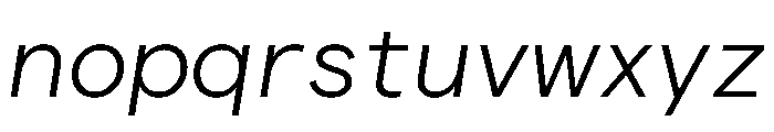 Matter TRIAL SemiMonoLightItalic Instance Font LOWERCASE