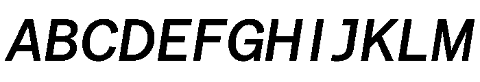 Matter TRIAL SemiMonoMediumItalic Instance Font UPPERCASE