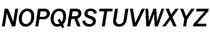 Matter TRIAL SemiMonoMediumItalic Instance Font UPPERCASE