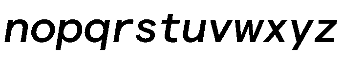 Matter TRIAL SemiMonoMediumItalic Instance Font LOWERCASE
