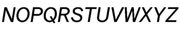 Matter TRIAL SemiMonoRegularItalic Instance Font UPPERCASE
