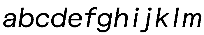 Matter TRIAL SemiMonoRegularItalic Instance FONT