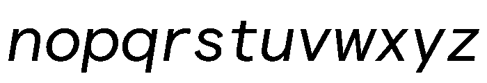 Matter TRIAL SemiMonoRegularItalic Instance Font LOWERCASE
