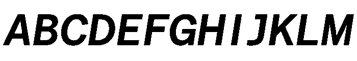 Matter TRIAL SemiMonoSemiBoldItalic Instance Font UPPERCASE