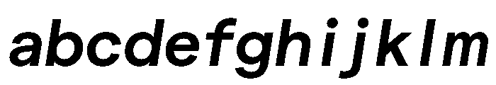 Matter TRIAL SemiMonoSemiBoldItalic Instance FONT