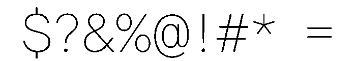 Matter TRIAL SemiMonoThin Instance Font OTHER CHARS