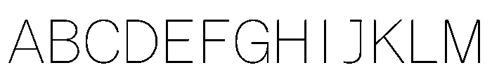 Matter TRIAL SemiMonoThin Instance Font UPPERCASE