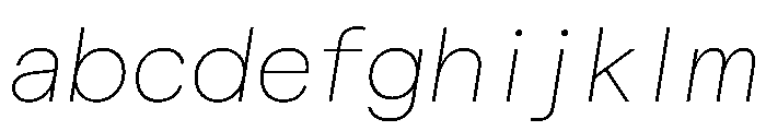 Matter TRIAL SemiMonoThinItalic Instance FONT