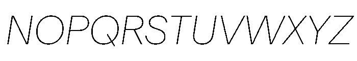 Matter TRIAL ThinItalic Instance Font UPPERCASE