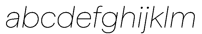 Matter TRIAL ThinItalic Instance FONT