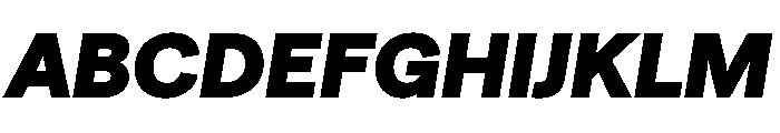 Matter TRIAL XHBlackItalic Instance Font UPPERCASE