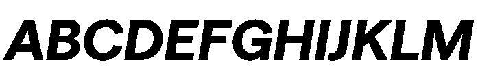 Matter TRIAL XHBoldItalic Instance Font UPPERCASE