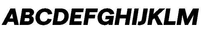 Matter TRIAL XHHeavyItalic Instance Font UPPERCASE
