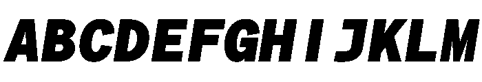 Matter TRIAL XHMonoBlackItalic Instance Font UPPERCASE