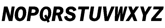 Matter TRIAL XHMonoBoldItalic Instance Font UPPERCASE