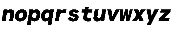 Matter TRIAL XHMonoHeavyItalic Instance Font LOWERCASE